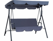 Venkovní proutí Domoletti Liu, modré, 175x112x148 cm