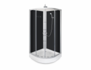 Sprchový kout Thema Lux QA063, masážní, půlkruhový, 800x800x2250 mm