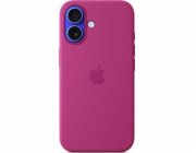 iPhone 16 Silicone Case with MS - Fuchsia