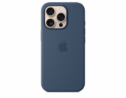 iPhone 16 Pro Silicone Case with MS - Denim