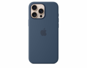 iPhone 16 Pro Max Silicone Case with MS - Denim