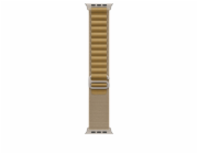 Apple Watch 49mm Tan Alpine Loop - Small - Natural Titanium Finish