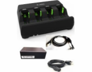 Nabíječka Zebra 3600, 4-slot KIT zdroj a kabel