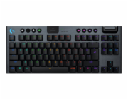 Logitech G G915 X - Klávesnice - technologie LIGHTSPEED - TKL - podsvícení - bezdrátový - Bluetooth 5.0, 2.4 GHz, USB - QWERTY - US mezinárodní - klávesový spínač: GL Tactile - černá