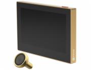 Chytré dveřní kukátko Ezviz HP2 s kamerou,  WiFi, 2K, 4,3" monitor, napájení ze sítě a baterie, zlaté