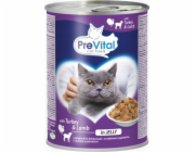 PREVITAL Cat Food s jehněčím a krůtím v želé - mokré krmivo pro kočky - 415g