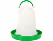 Flamingo Twist Napáječka pro drůbež kulatá zelená/bílá 1l