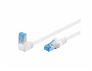 Goobay Goobay Patchcord S/FTP Cat. 6a Simple / Angular 90 White 10m