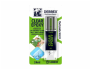 Lepidlo epoxy dvousložkové transparent 24 ml stříkačka DEBB