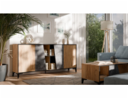 Cama 4D komoda OVO 180x38xV83 dub/beton
