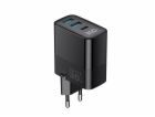 Havit UCLE001 EU - Tříportová nabíječka GaN 30 W, černá