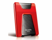 ADATA Externí HDD 1TB 2,5" USB 3.1 DashDrive Durable HD650, červený (gumový, nárazu odolný)