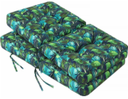 Hobbygarden 2x50 cm VENUŠI POLŠTÁŘ 3D MODRÉ LISTY