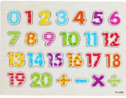 Artyk Dřevěné puzzle Čísla 676796