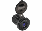 Nabíječka USB PEIYING PY-CHR0006 s QC a měřičem napětí