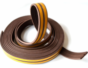 Těsnění do oken a dveří samolepící VOREL TO-76760 9x4mm TYP E hnědé 6m