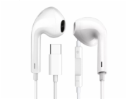 PLATINET FIESTA EARPHONES WITH MIC USB-C WHITE