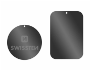 Swissten set kovový lepící štítek a podložka k magnetickým držákům do auta (retail pack)