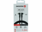 Swissten textilní datový kabel arcade usb-c / lightning 1...