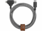 Native Union Belt Cable Duo USB-C to C/Lightning Zebra 1,5m