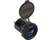 Nabíječka USB PEIYING PY-CHR0007 s QC a měřičem napětí