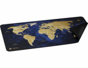 Maxi podložka pod myš Natec WORLD, 80x40cm, modrá