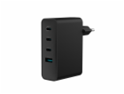 Univerzální USB nabíječka Natec GaN 100W, 3X USB-C, 1X US...