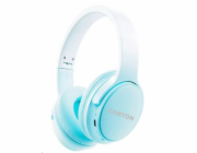 CANYON bezdrátová sluchátka OnRiff 4, BT 5.3, USB-C, baterie 500 mAh, mic., 40mm měniče, modré