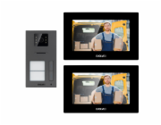 EVOLVEO DoorPhone AP2-2 drátový videotelefon pro dva byty s aplikací, černá