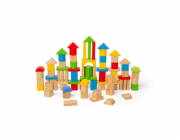 Bigjigs Toys První dřevěné kostky a vkládačka v bubínku