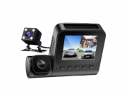 Přední kamera 1080p, vnitřní kamera 1080p a zadní kamera VGA Azdome V600-3CH, G-senzor