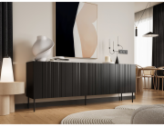 Cama Komoda ISLA 200x40x75 matná černá