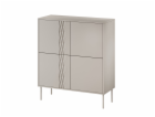 4D komoda TRESSE 100x40x110 kašmírová matná