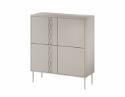 4D komoda TRESSE 100x40x110 kašmírová matná