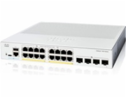 Cisco Catalyst switch C1300-16P-4X (16xGbE,4xSFP+,16xPoE+,120W,fanless) - REFRESH