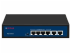 Čtyřportový 10/100 Mbps PoE switch s 2x 10/100 Mbps uplinkem