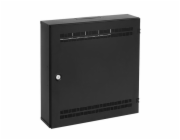 Solarix rozvaděč SOHO LC-18 s lištami 2U, 4U a 11U, 550x550x150mm černá RAL9005 LC-18-55-15-B