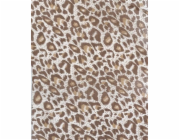 OKKO Souprava povlečení Okko Leopard hnědá 160x200 cm