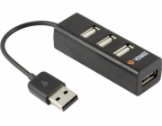 USB hub YENKEE YHB-4001BK