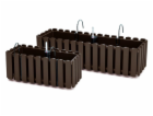 Hrnec Prosperplast Boardee, O 58 x 18 cm, hnědý