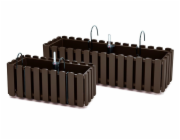 Hrnec Prosperplast Boardee, O 58 x 18 cm, hnědý