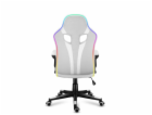 Herní židle Huzaro Force 2.5 RGB WHITE MESH