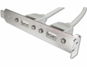 Digitus záslepka slotu s 2 USB porty + kabel 2x5pin 0,25m
