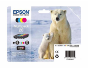 EPSON ink čer+bar "Lední medvěd" CLARIA Premium 26 - multipack (CMYK)