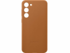 Samsung Kožený zadní kryt pro Samsung Galaxy S23+ Camel