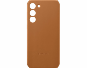 Samsung Kožený zadní kryt pro Samsung Galaxy S23+ Camel
