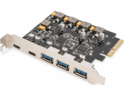 Digitus DS-30222 Digitus USB 3.1 přídavná karta PCI Express 2x USB-C + 3x USB A