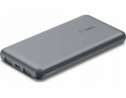 Belkin Boost Charge 3-Port Powerbank 10K + USB-A to USB-C kábel - Space Gray