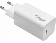 Akyga Nabíječka univerzální USB-C PD 5-20V / max. 3.25A 65W Quick Charge 3.0 GaN, bílá