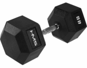 Pogumovaná činka HMS Hex Pro 1 x 40 kg